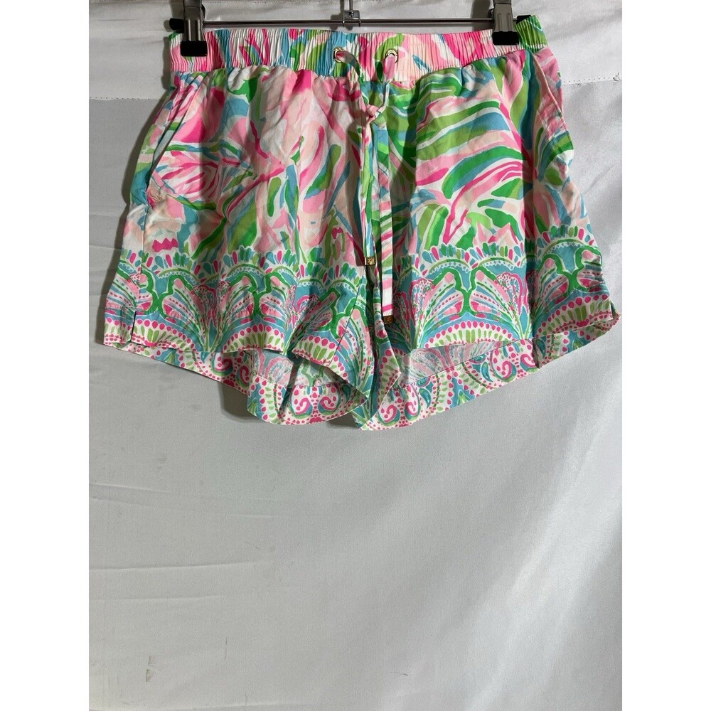 Lilly Pulitzer Katia Shorts Croc MY World Woman's XS Elastic Draw String Waist